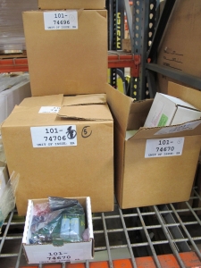 LOT TO INCLUDE: SHOE COVERS, HEARING PROTECTION, COVERALLS, WRIST REST, PRINTED CIRCUIT BOARDS. LOADING & HANDLING FEE $15-4173